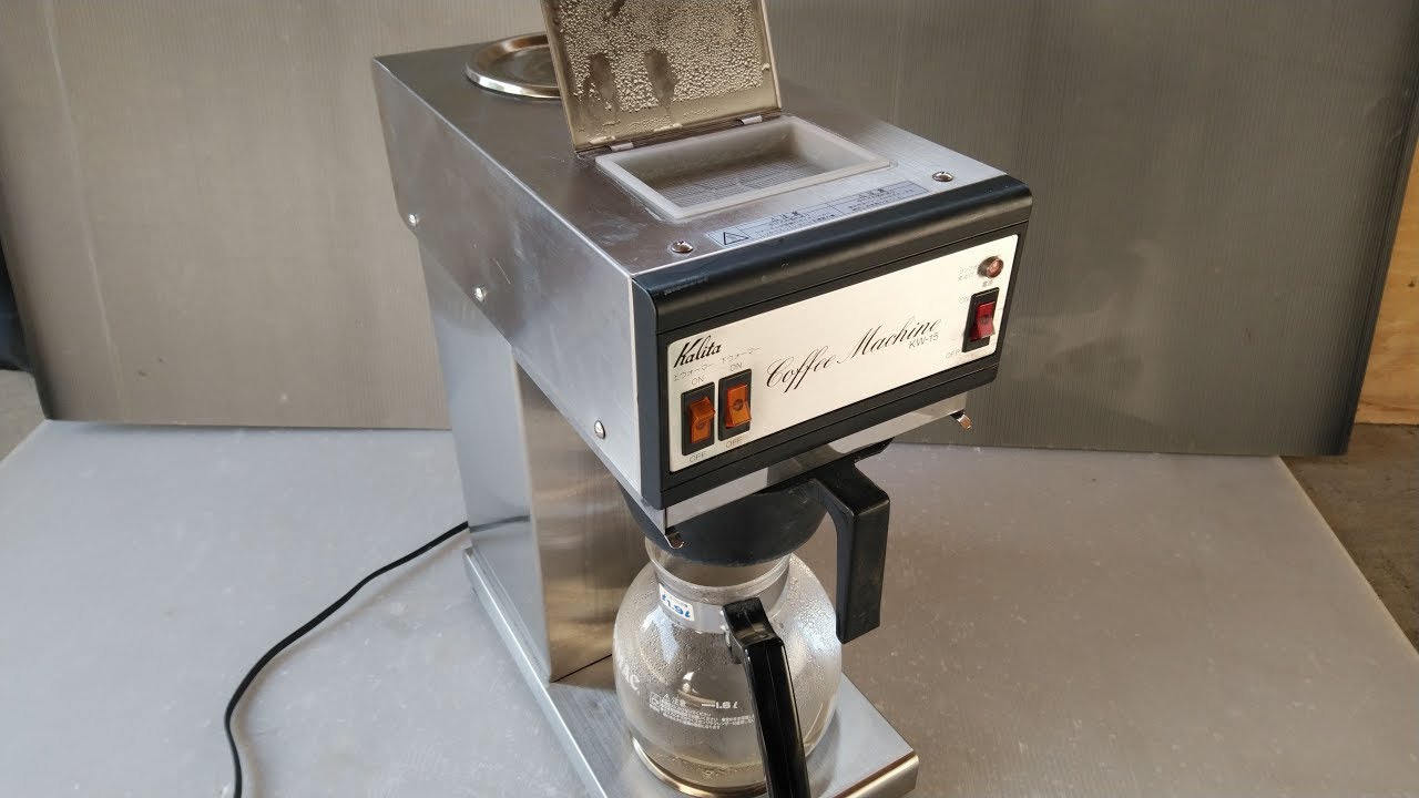 カリタ コーヒーマシン KW-15 お湯沸かしてみました。 - YouTube