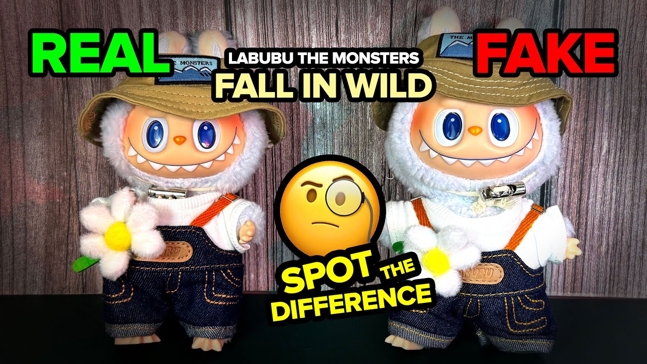 FAKE vs REAL LABUBU or LAFUFU | POP MART THE MONSTERS FALL IN WILD