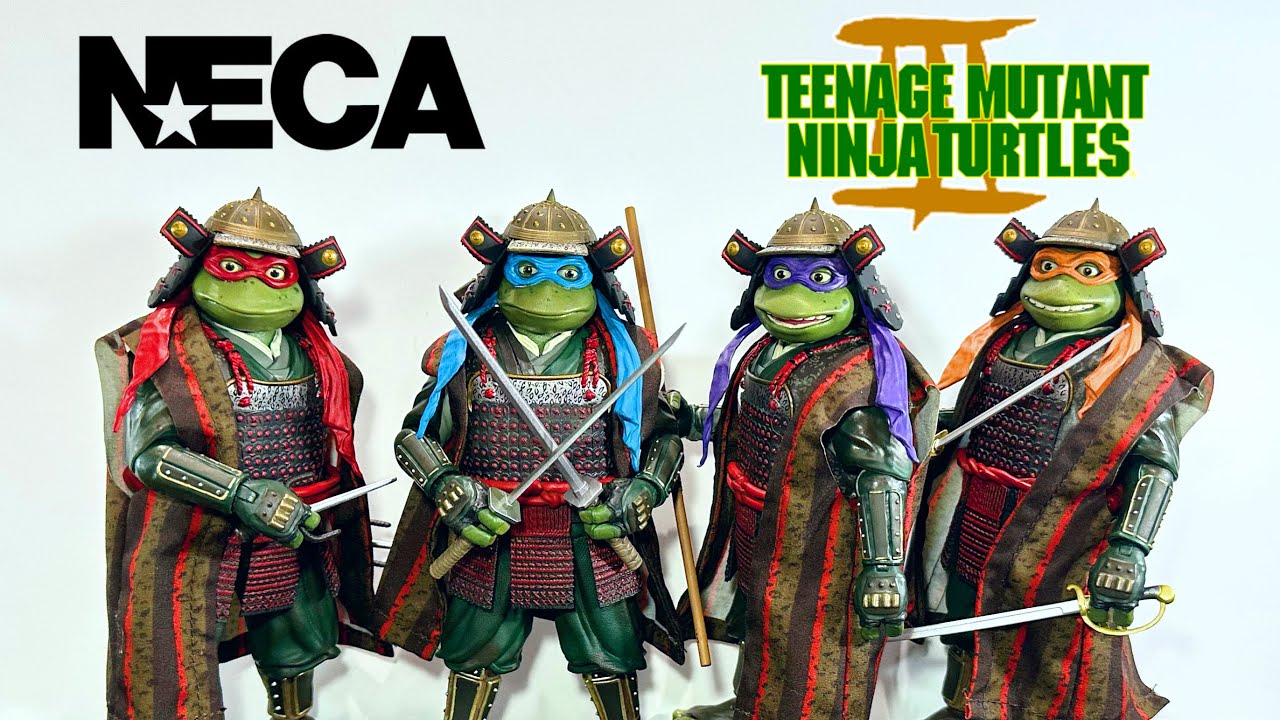 NECA SDCC 2023 Exclusive TMNT 3 4 Pack Review - YouTube