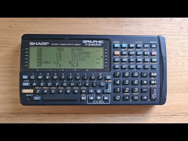 Sharp PC-G850V - The last pocket computer - YouTube