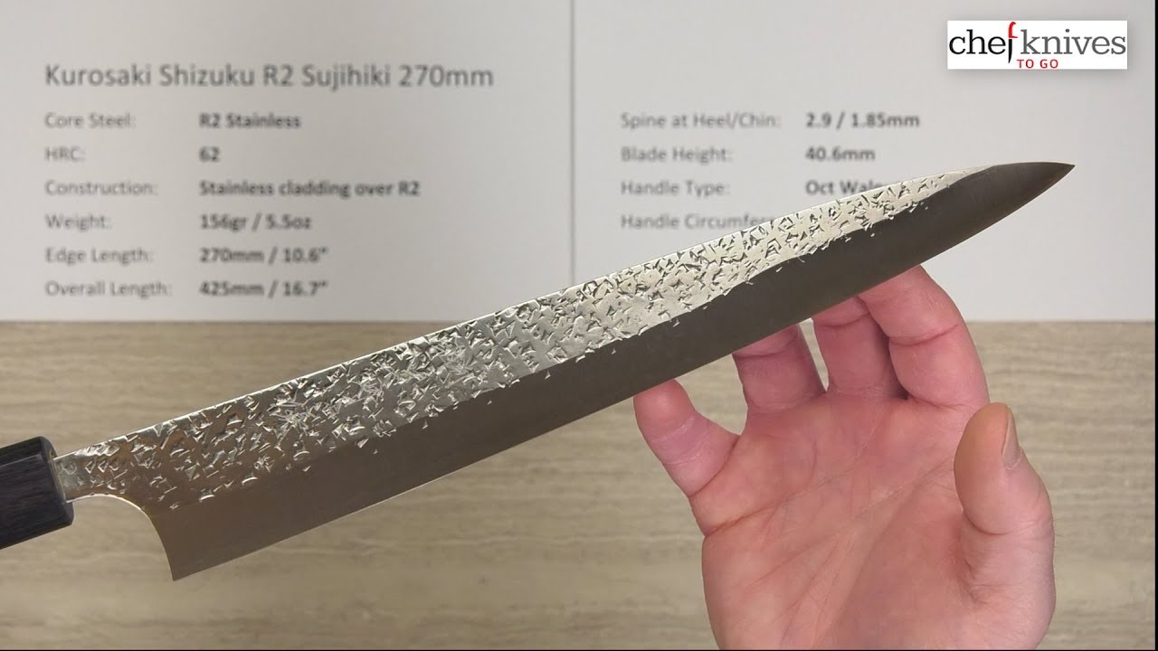 Kurosaki Shizuku R2 Sujihiki 270mm Quick Look - YouTube