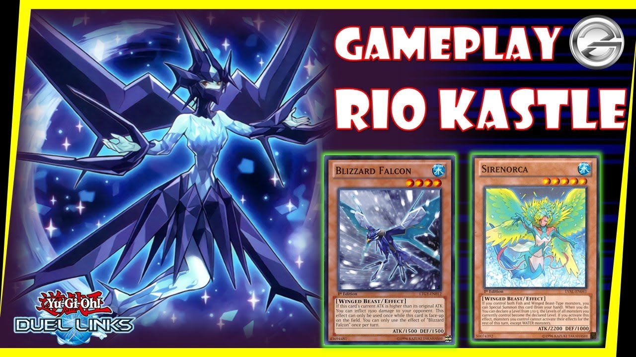 Yugioh Duel Links | Rio Kastle Xyz Summon Ice Beast Zerofyne First
