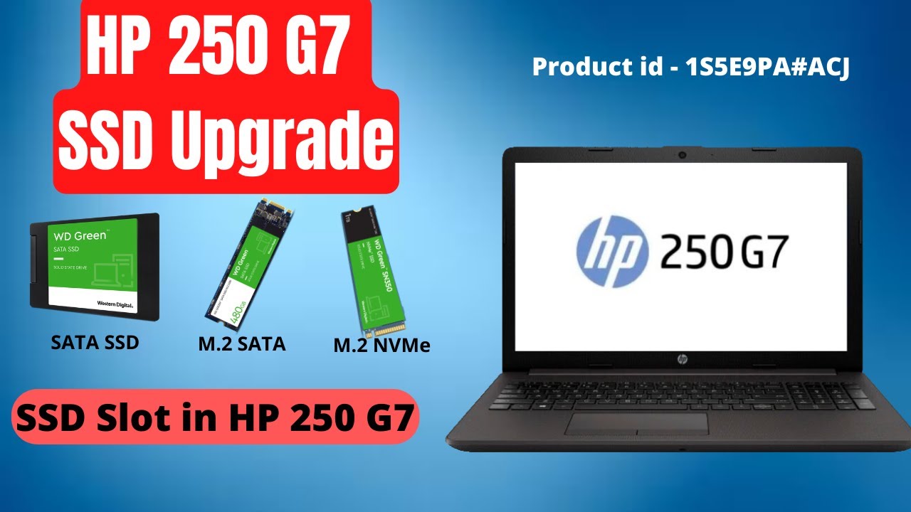 SSD Slot in HP 250 G7 || SSD Upgrade in HP 250 G7 #ssdslots