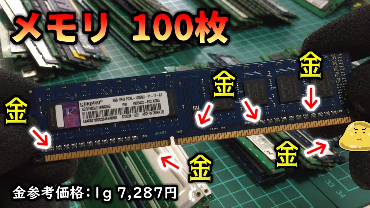 Extracting gold from a junk graphics card [Urban mine] - YouTube