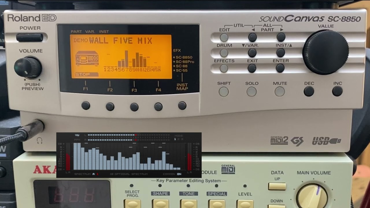 Roland SC-8850 Demo Factory ROM Play - YouTube