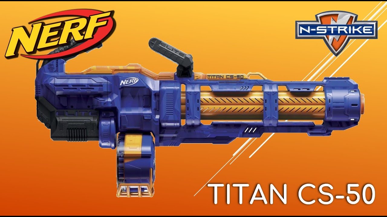 REVIEW] Nerf N-Strike Elite Titan CS-50 | The Big Guns - YouTube