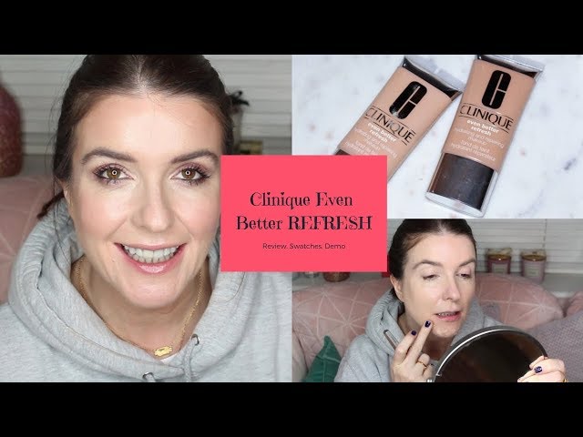 Clinique Even Better Refresh Foundation Review & Swatches - YouTube