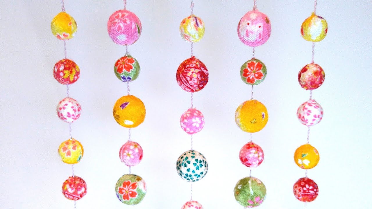 雛人形に添えて✨】小さい手まりの吊るし飾り🎎つるし方【簡単かわいい