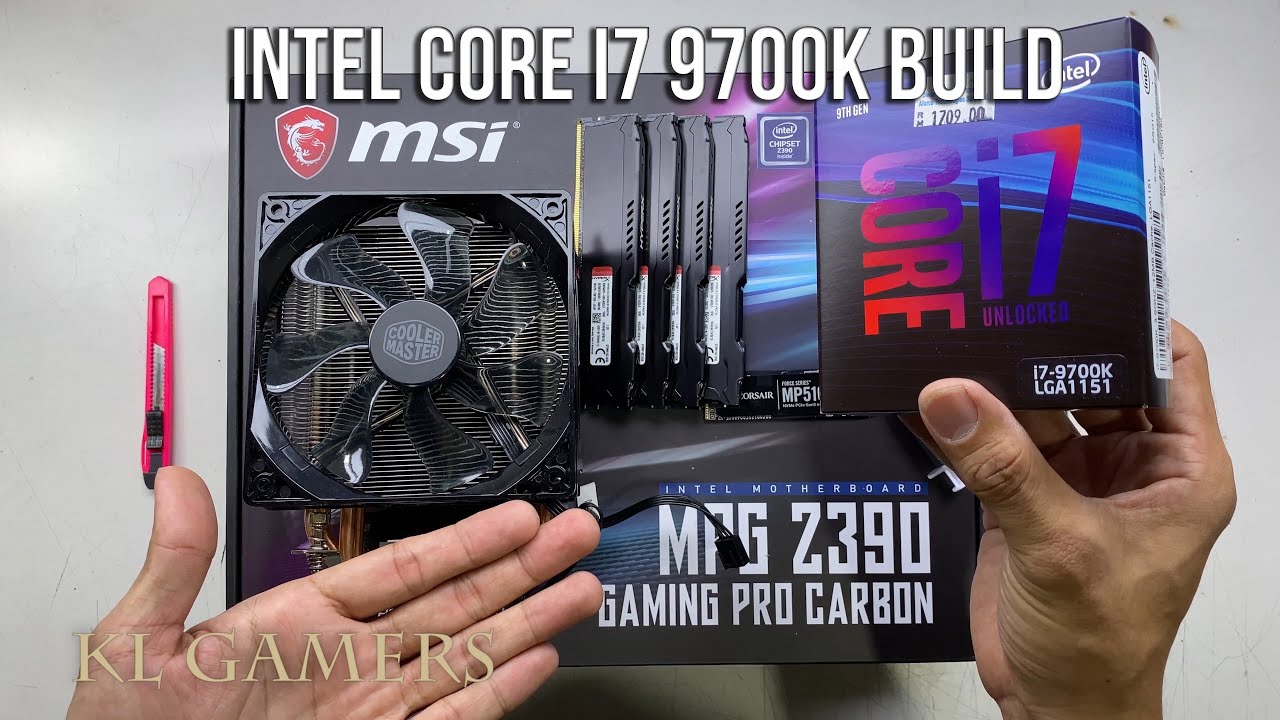 intel Core i7 9700K msi MPG Z390 GAMING PRO CARBON CORSAIR MP510