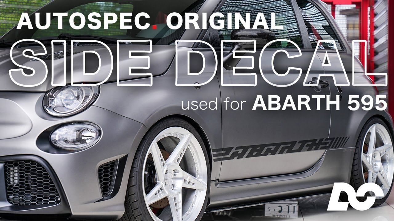 Introducing the [ABARTH] original side decal! Decals are a very
