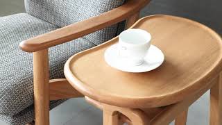 各地の名工房 Hamamoto kogei 浜本工芸 No.5200 サイドテーブル 国産