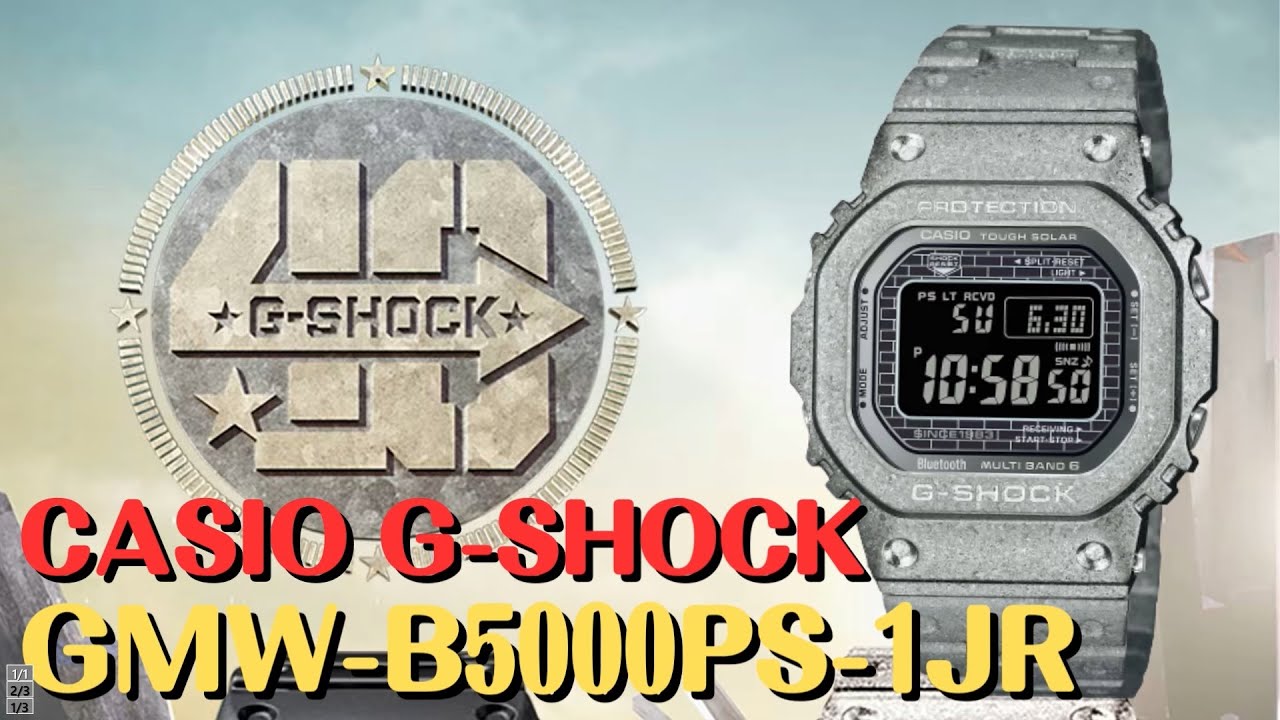 G-SHOCK 40th Anniversary GMW-B5000PS-1JR ソーラー電波腕時計 リ