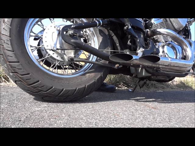 スティード400 アメリカンドラッガーズ ツインソードマフラー