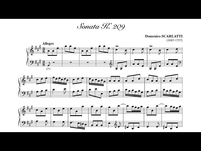 Scarlatti: Sonata in A major K. 209 - Anthony di Bonaventura, 1988