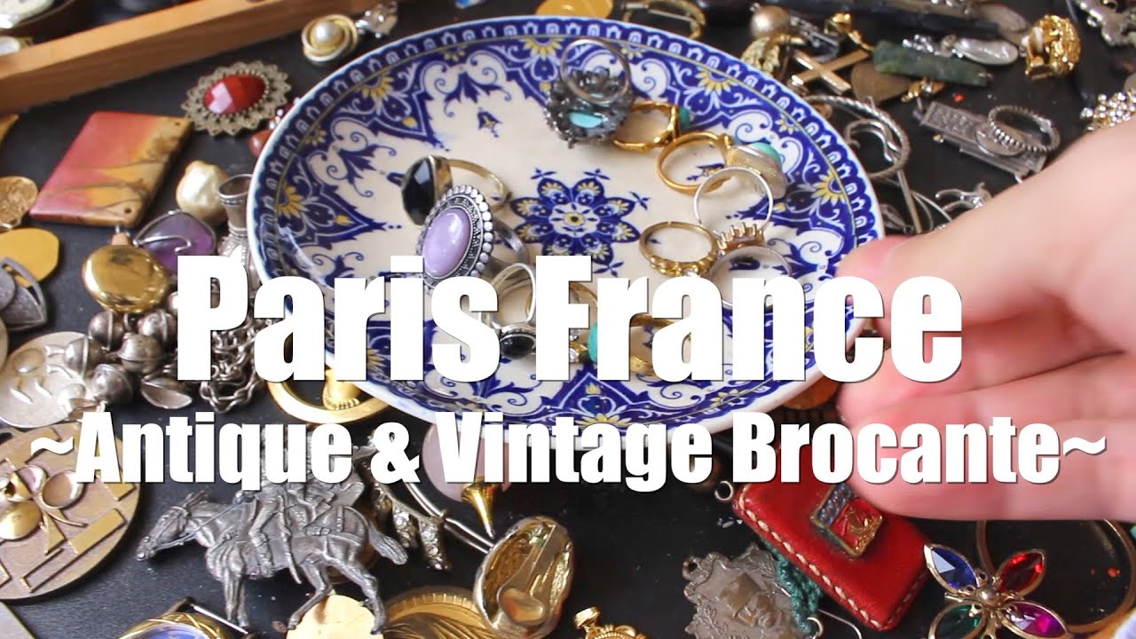 パリ蚤の市散歩】ヴィンテージアクセサリー購入｜可愛いアンティーク