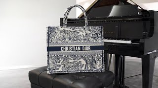 CHRISTIAN DIOR ブックトート バッグ ラージ トワル ドゥ ジュイ エン
