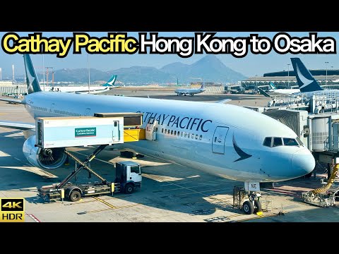 キャセイパシフィック航空CX506便 香港→関空 B777-300/Cathay Pacific