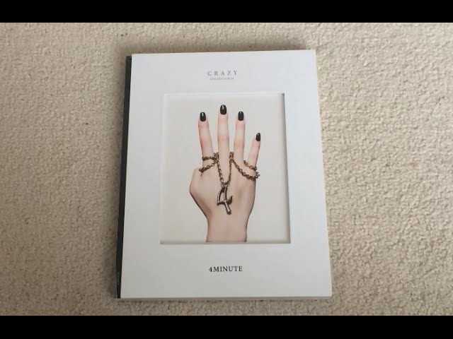 ♡Unboxing 4MINUTE 포미닛 6th Mini Album Crazy 미쳐♡ - YouTube