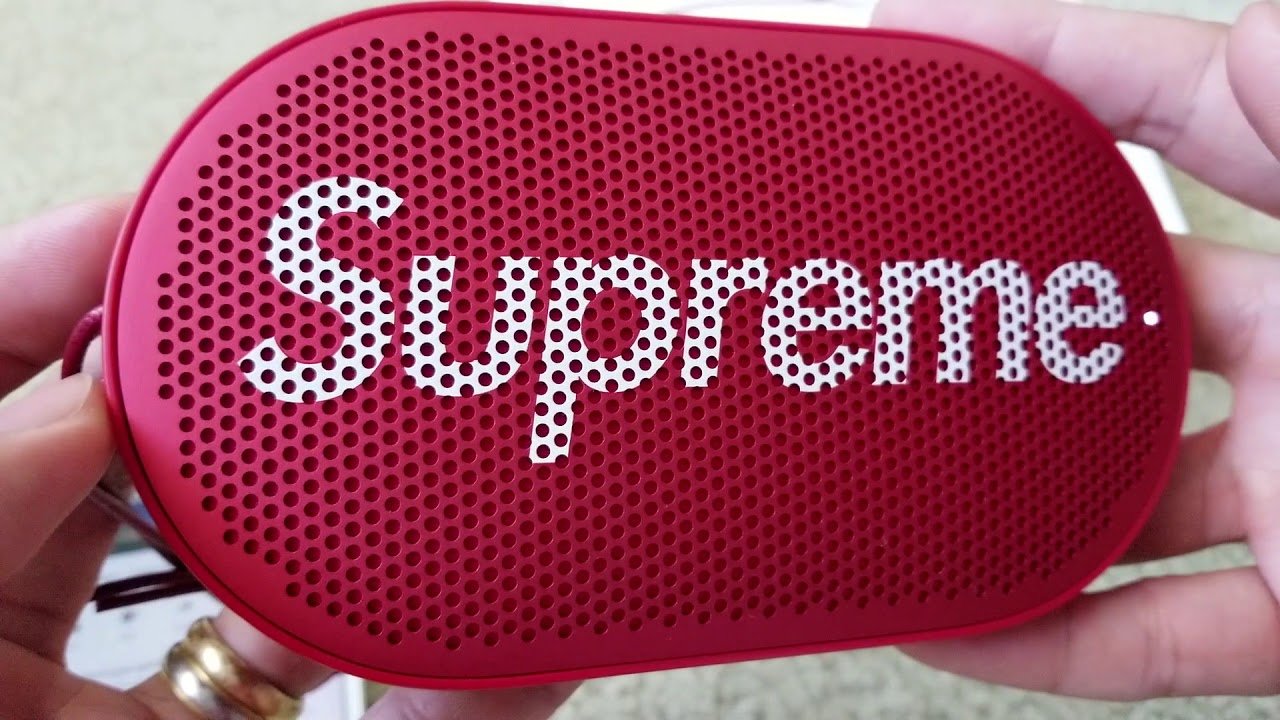 Supreme Red B&O Play P2 Gadget Bluetooth Wireless Speaker Sound