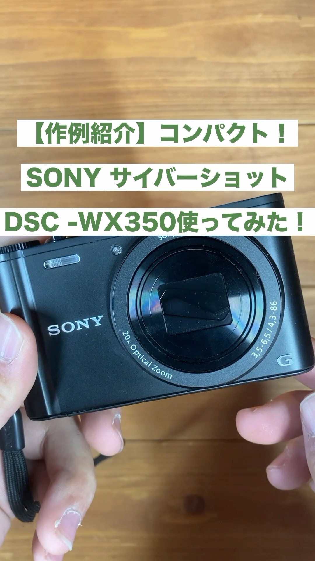 作例紹介】コンパクト！SONY サイバーショットDSC-WX350使ってみた