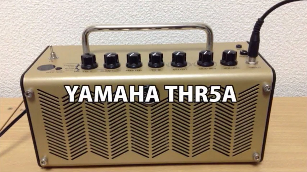Battery-powered amplifier [YAMAHA THR5A] review - YouTube