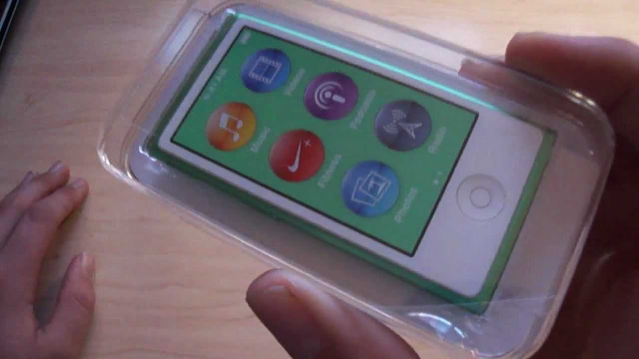 Unboxing: Apple iPod Nano 7th Generation (16GB, Green) - YouTube