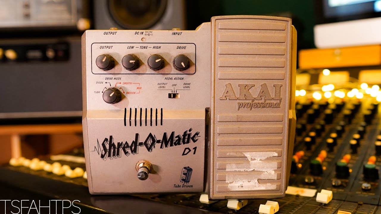 Akai Shred-o-matic demo: Tube Distortion with dynamic gain pedal