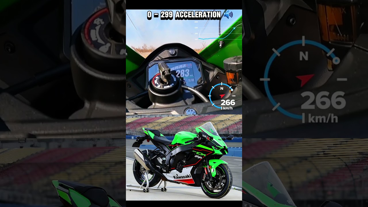 Kawasaki ZX-10R Top Speed | 0 - 299 Km/h Acceleration 💥 - YouTube