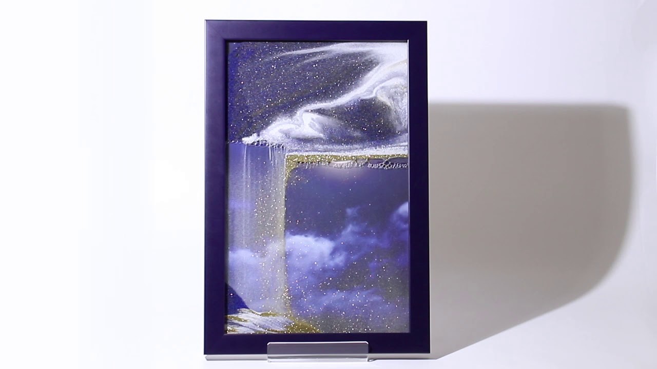 KUROKABE】サンドピクチャー 満月by KAGAYA 壁掛け&卓上タイプ