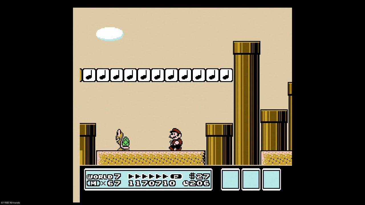 SUPER MARIO BROS. 3】 WORLD 7-2 - YouTube