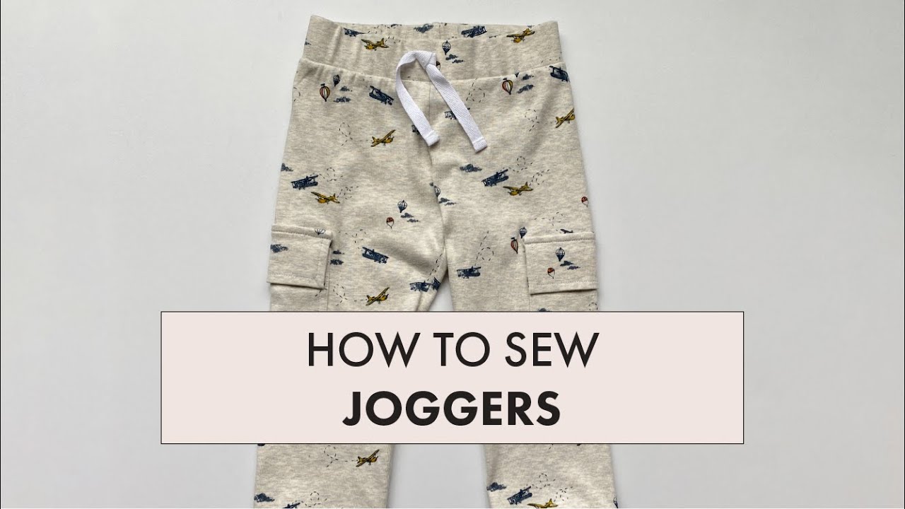 How to sew Kid Joggers: A step-by-step sew-along for beginners