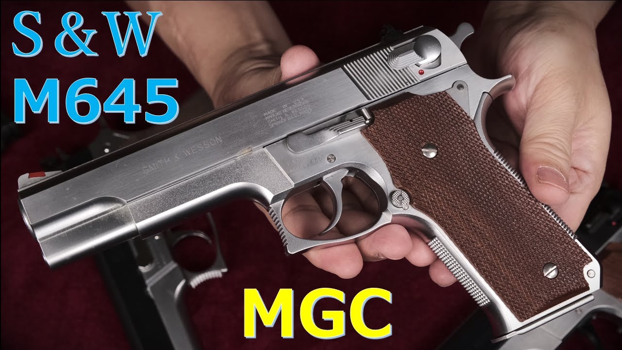 絶版MGC S＆W M645 固定スライド＆木製グリップ & M745 & M759 & M945