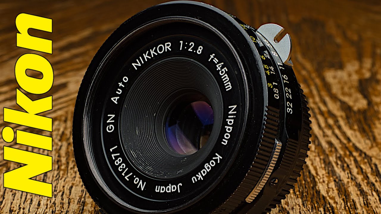 Nikon 45mm f2.8 GN Vintage Pancake Nikkor Lens Review - YouTube