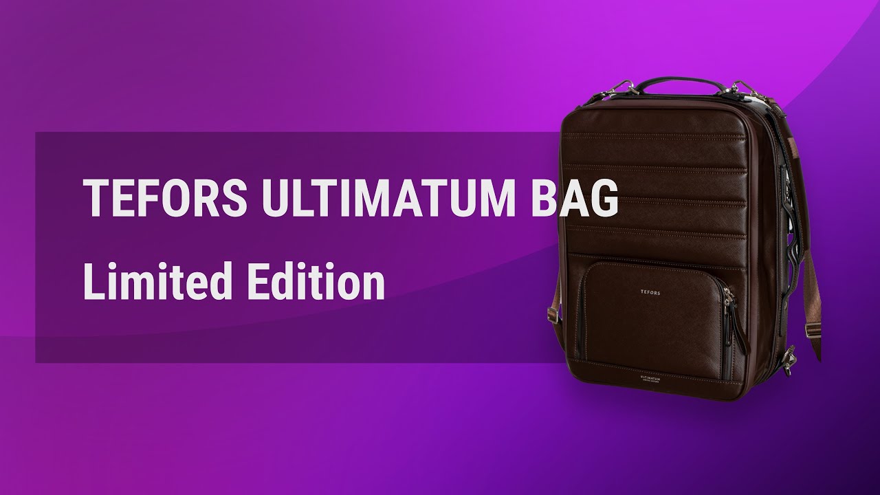 TEFORS ULTIMATUM BAG - LIMITED EDITION UNBOXING VIDEO - YouTube