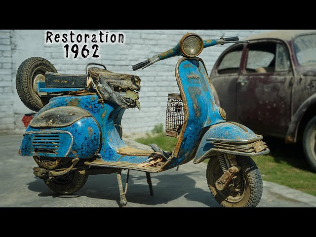 1962 Vintage Vespa Scooter Italian - Unbelievable Restoration # 1