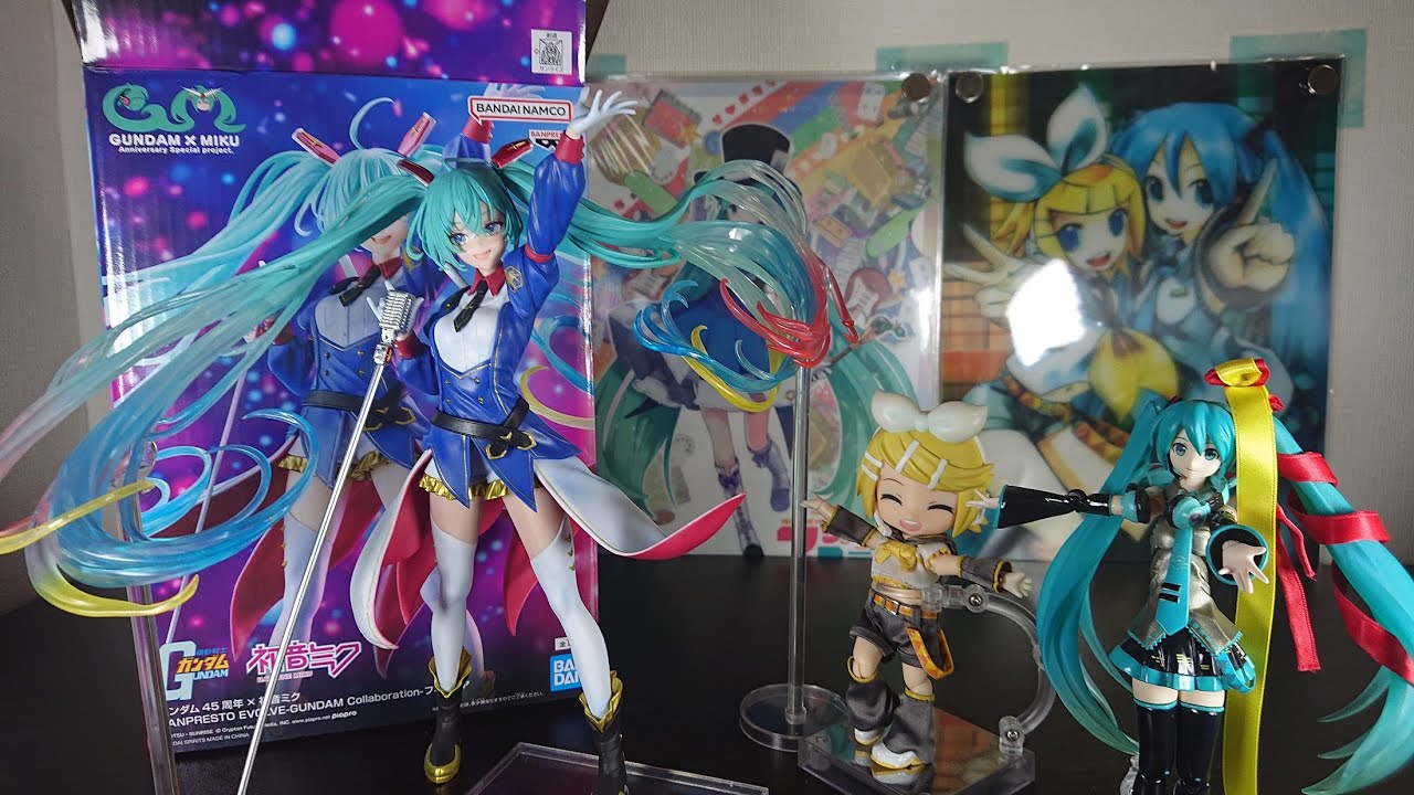 Gundam x Hatsune Miku collaboration figure review! & Petit Miku