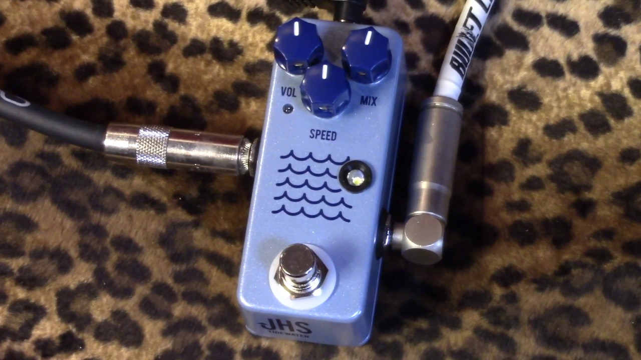JHS Tide Water Tremolo mini micro pedal demoed with Tele & PRS