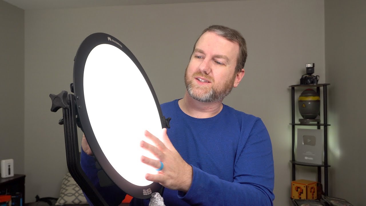 Ultra Bright Flat LED Light Panel! FalconEyes SO-48TD 3000K-5600K