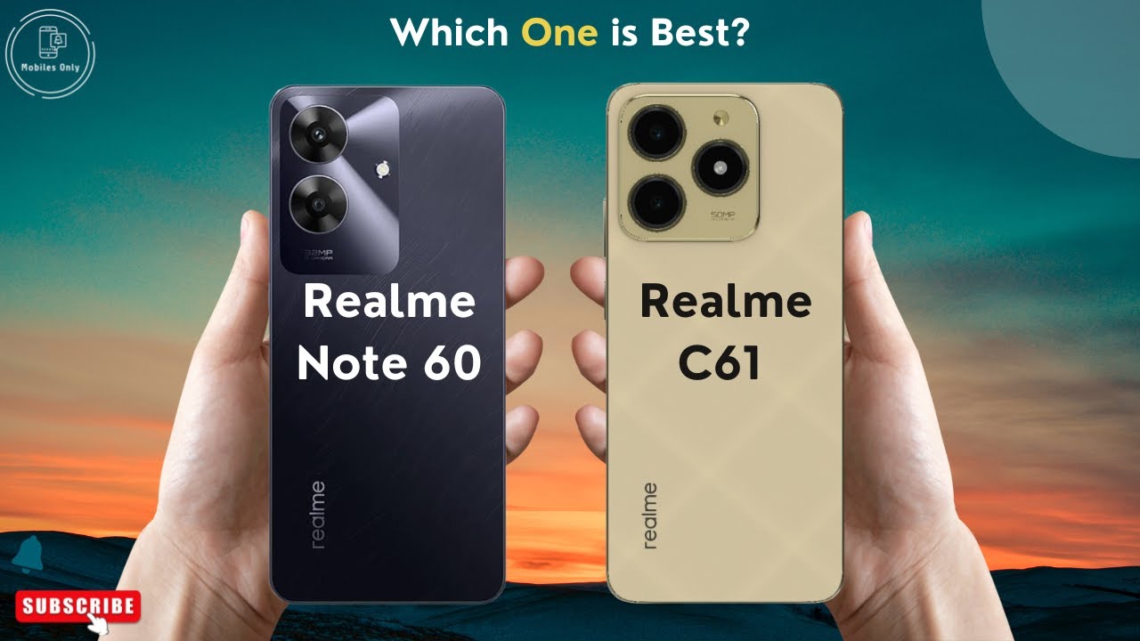 Realme Note 60 Vs Realme C61 - YouTube