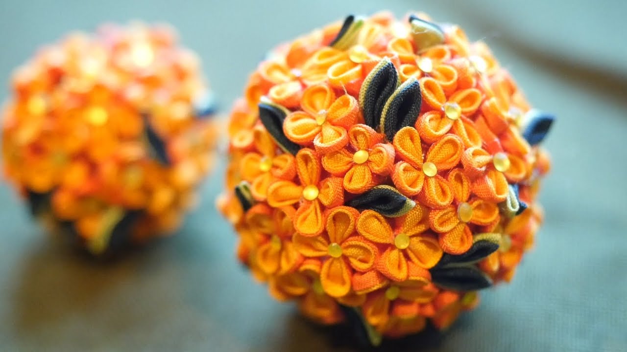 古Aー5 雛飾り 吊りくす玉飾り つまみ細工 古Aー5 雛飾り 吊りくす玉