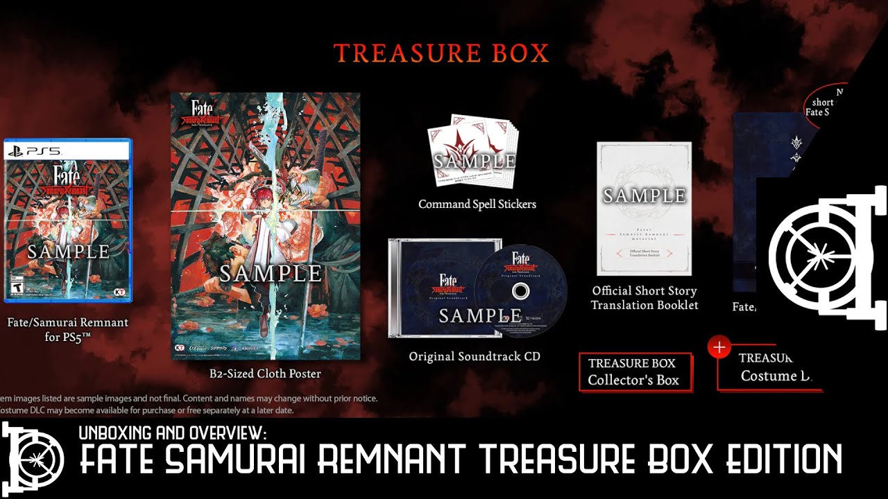 Collector's Edition: Fate/Samurai Remnant Treasure Box - YouTube
