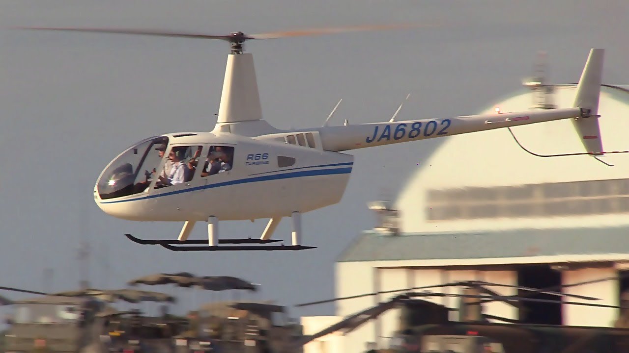 木更津航空祭2025】アルファーアビエイションRobinson R66 Turbine