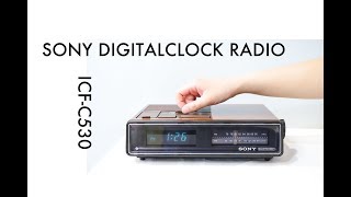 ソニー クロック ラジオ ICF-C530 レトロ ヴィンテージ/ SONY