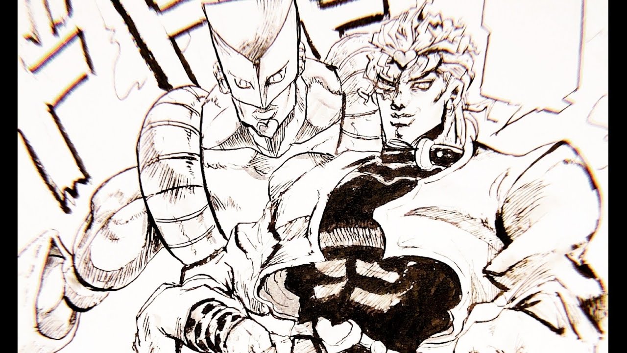 模写してみた】DIO様とザ・ワールド【ジョジョの奇妙な冒険】 - YouTube