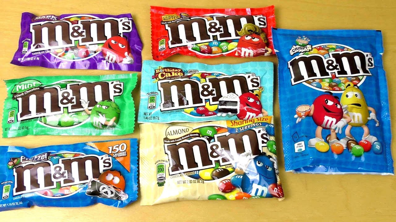 M&M's in different Flavors [Mars mms Variety Review] - YouTube