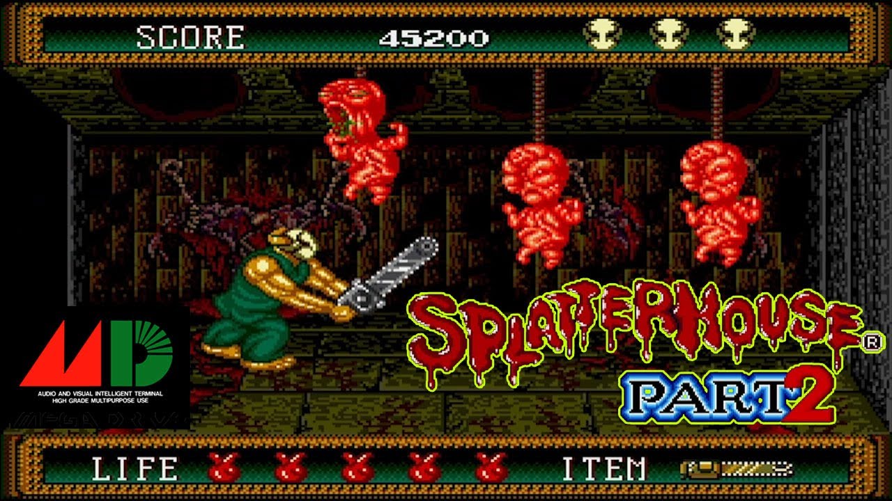 MD スプラッターハウス PART 2 / Splatterhouse Part 2 - Full Game