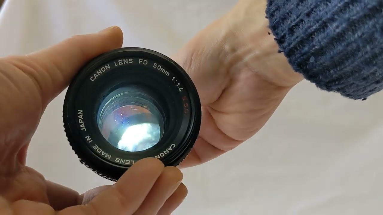 Canon New F-1 AE Finder 35mm SLR Film Camera with FD 50mm F/1.4