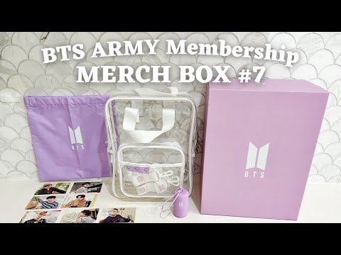 BTS MERCH BOX #7 | ARMY Membership Merch Pack | UNBOXING ASMR [4K