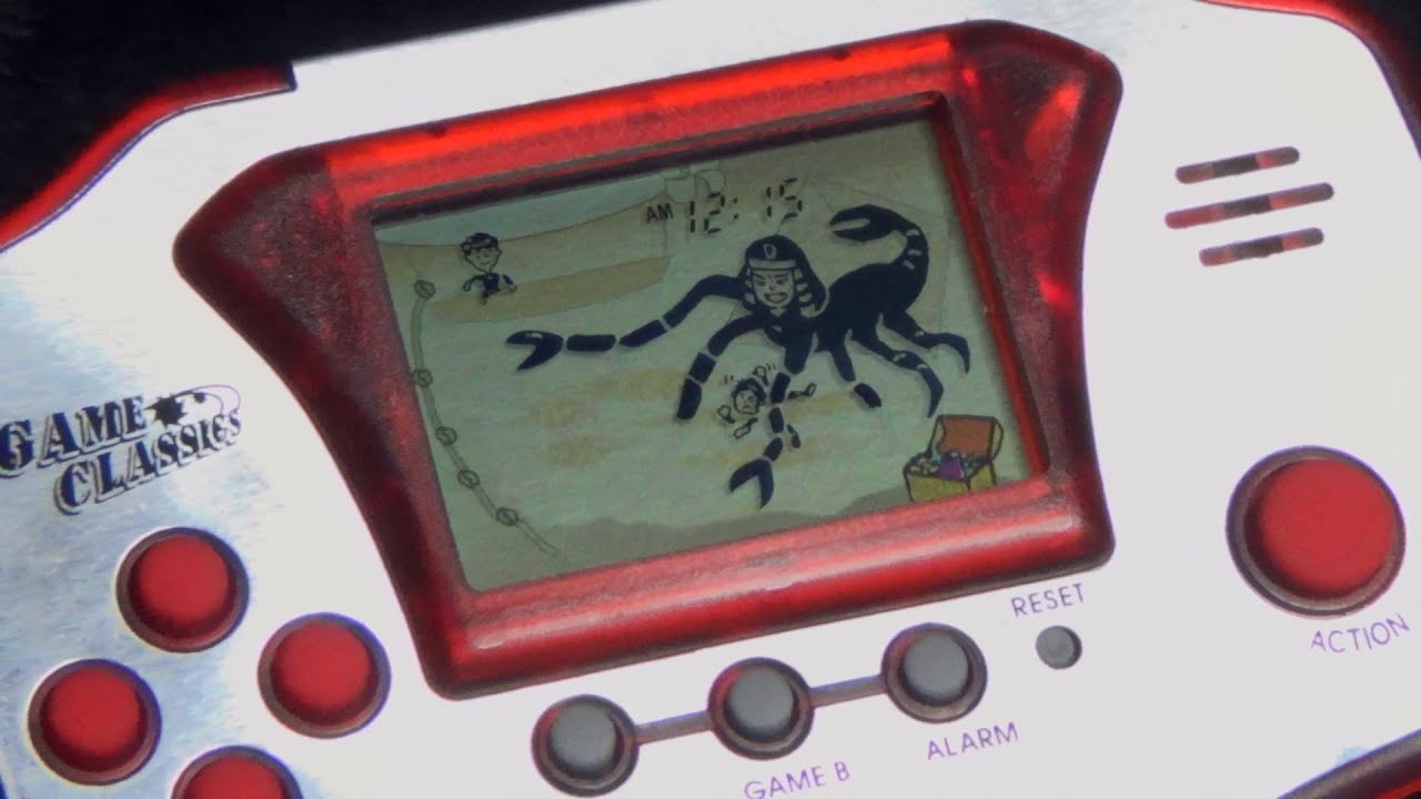 電子ゲーム】ウォッチ付きLCDゲーム 探検王 スコーピオントレジャー 全