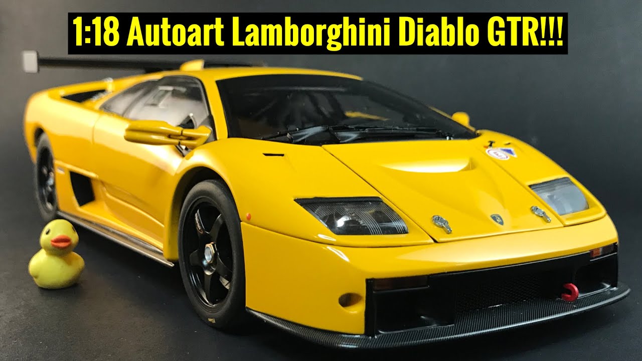 1:18 Autoart Lamborghini Diablo GTR Unboxing and Review! - YouTube